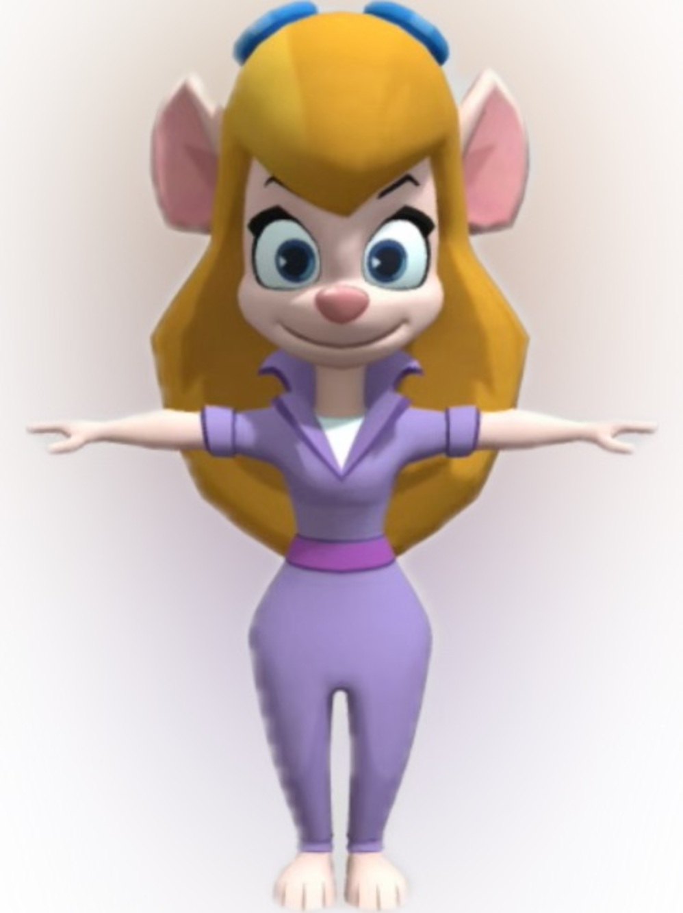 Gadget/ Animated Character Figurine — Purple Outfit